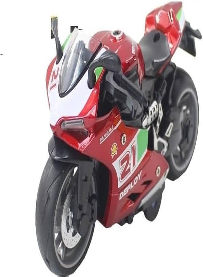 Crazy Buy Mini Sports Motorcycle Toy 1:14 Scale Pull Back Diecast Alloy Sports Motorcycle Toy Bike Simulation Model for Boys Gifts Toys for Kids [ Color As Per Stock ] - Image 1